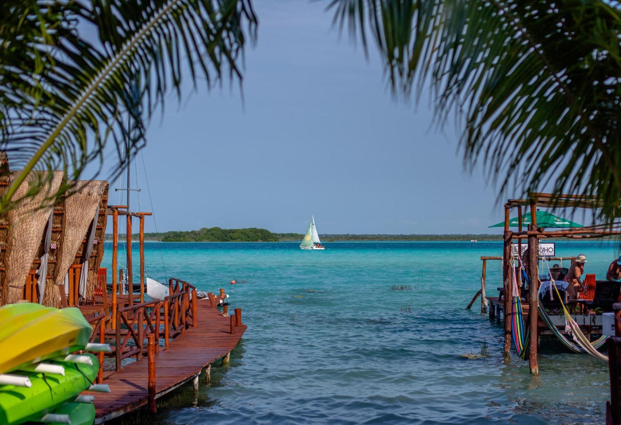 El Buho Lagoon Bacalar Esterno foto